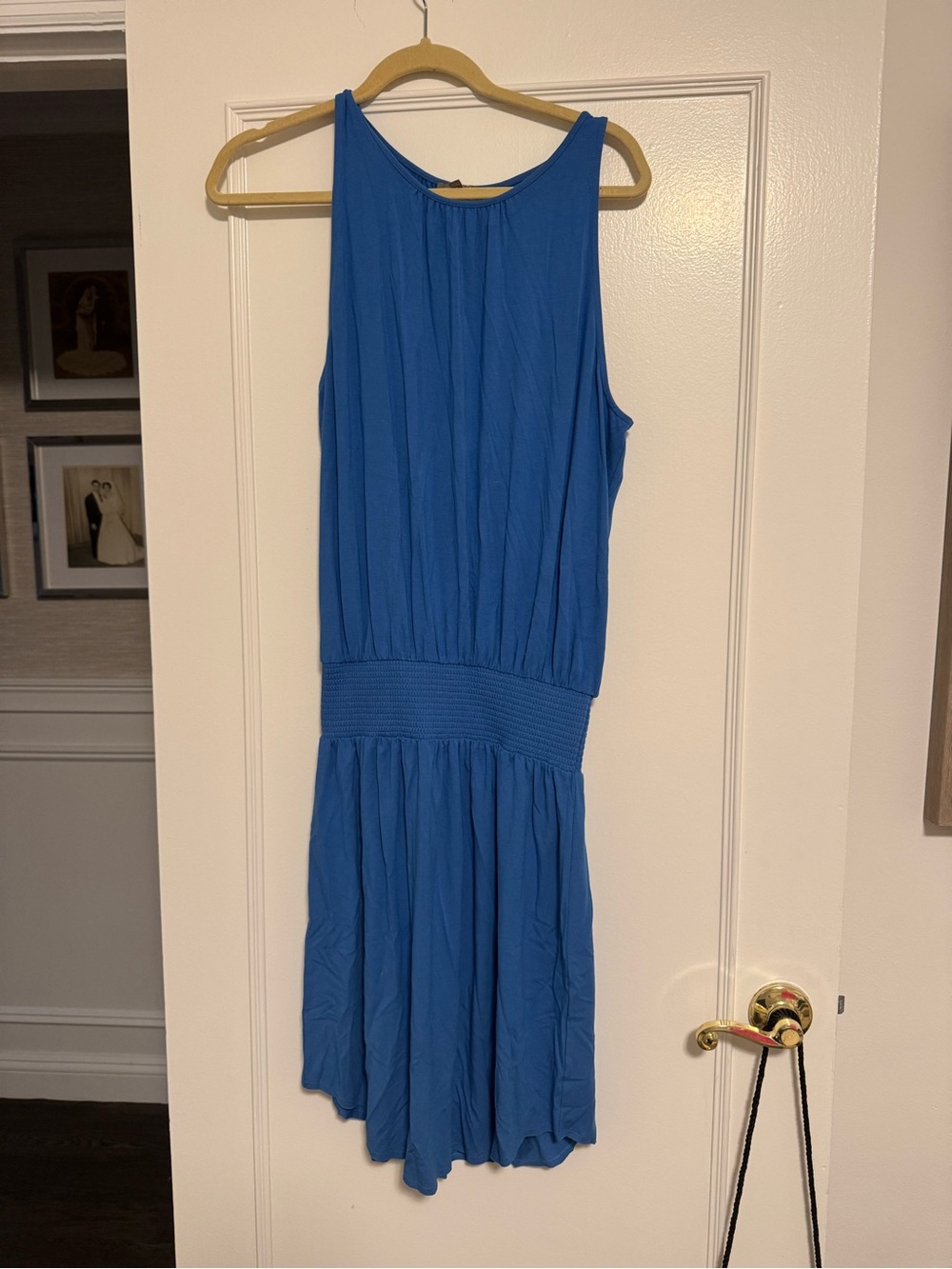 Lilla P Royal Blue Sleeveless Pleated Waist Dress